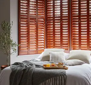 wooden bedroom shutter