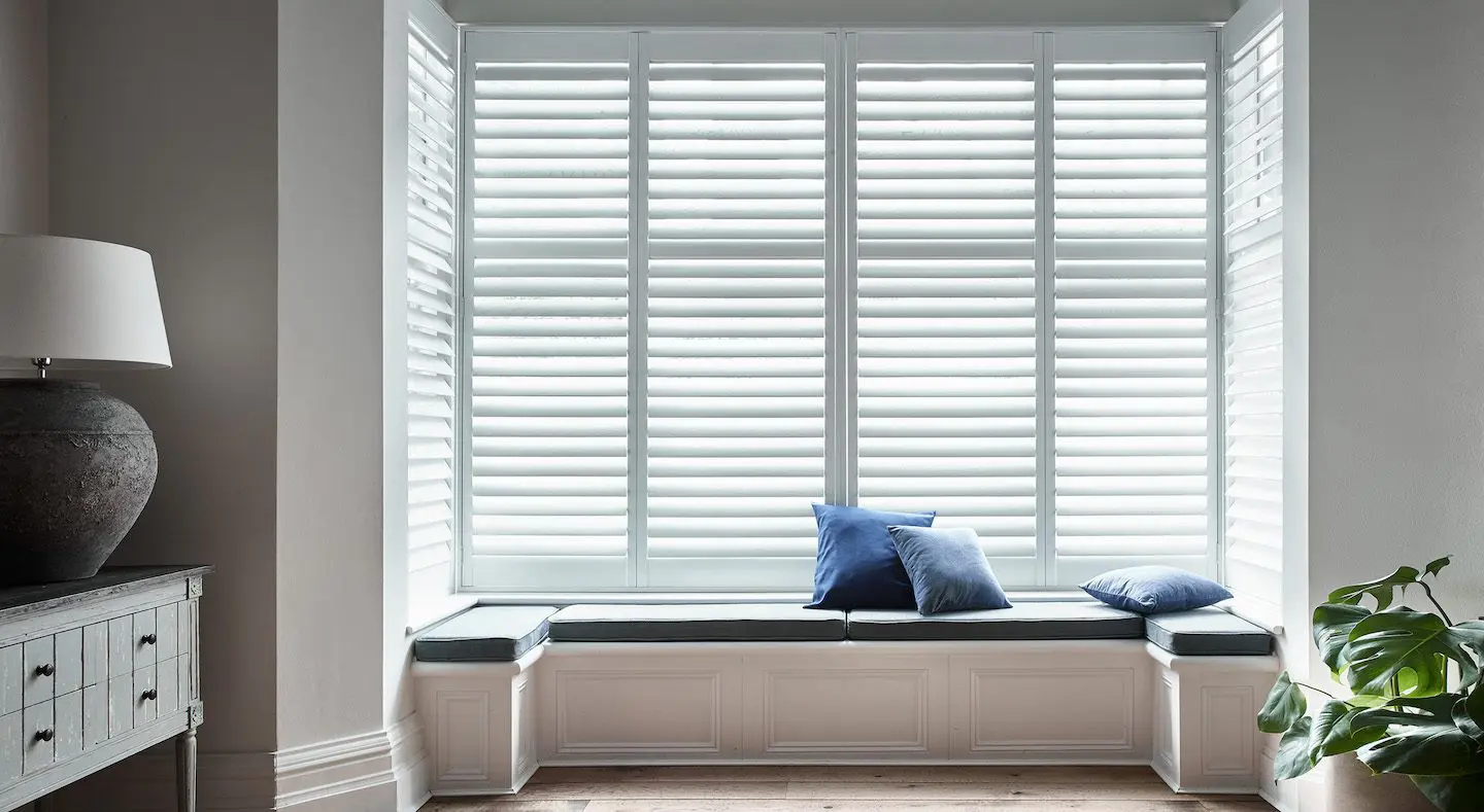 full height box bay window shutters