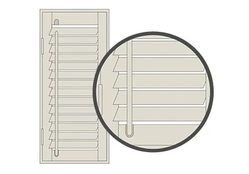Diagram showing an offset tilt rod