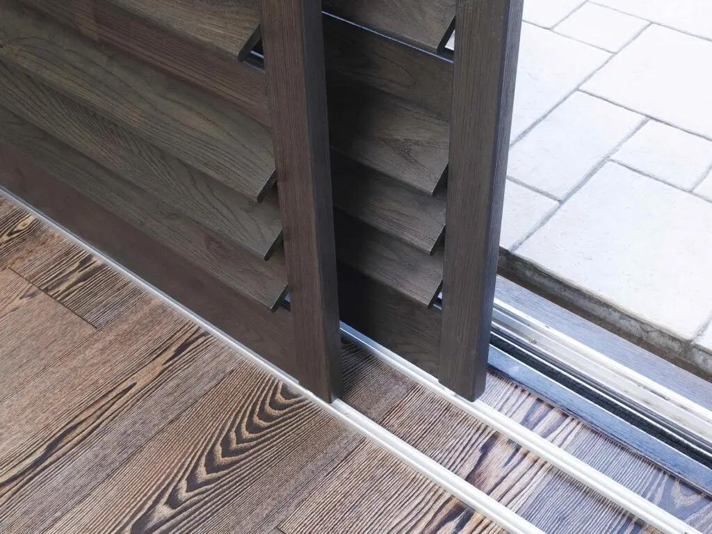 Sliding track shutters