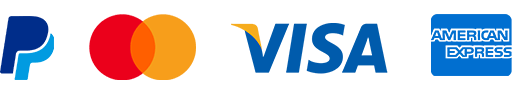 PayPal, Mastercard, Visa, American Express
