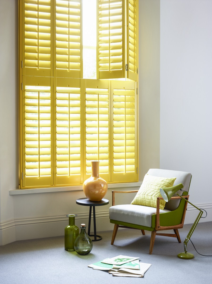 Yellow Tier on Tier Shutters by Shutterly Fabulous
