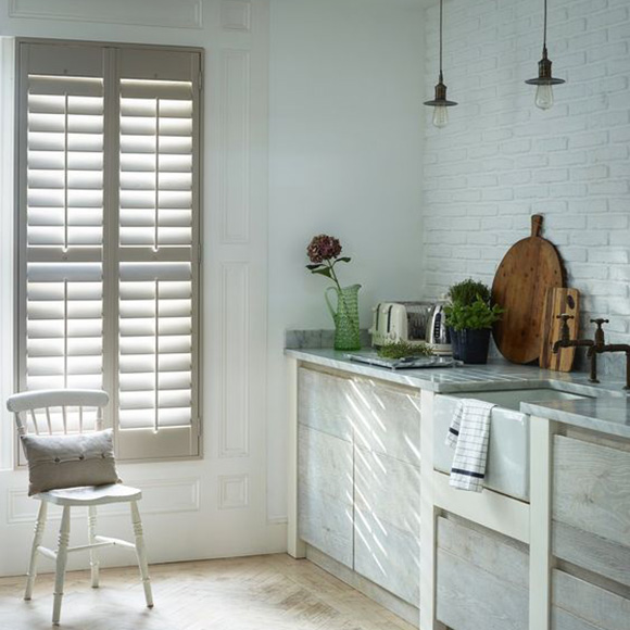 Full height shutters in neutral by Shutterly Fabulous