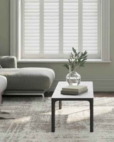 Living room shutters
