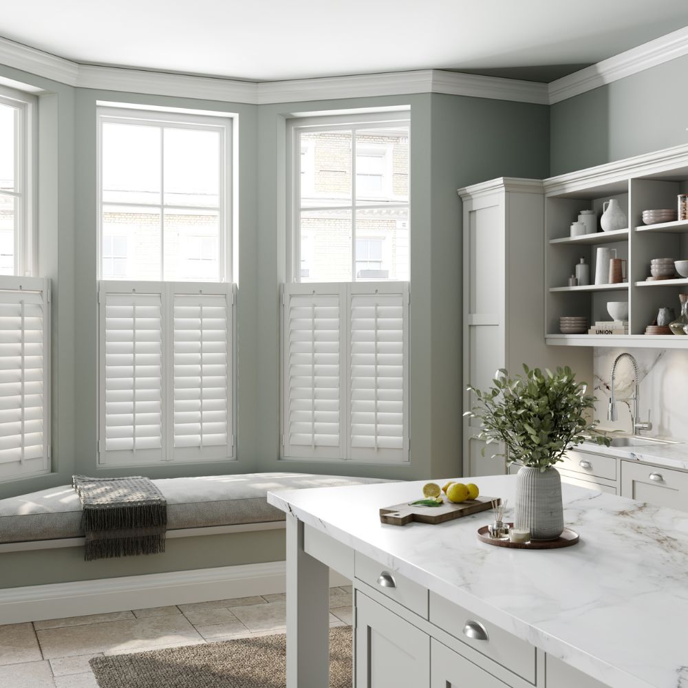 Café style kitchen shutters