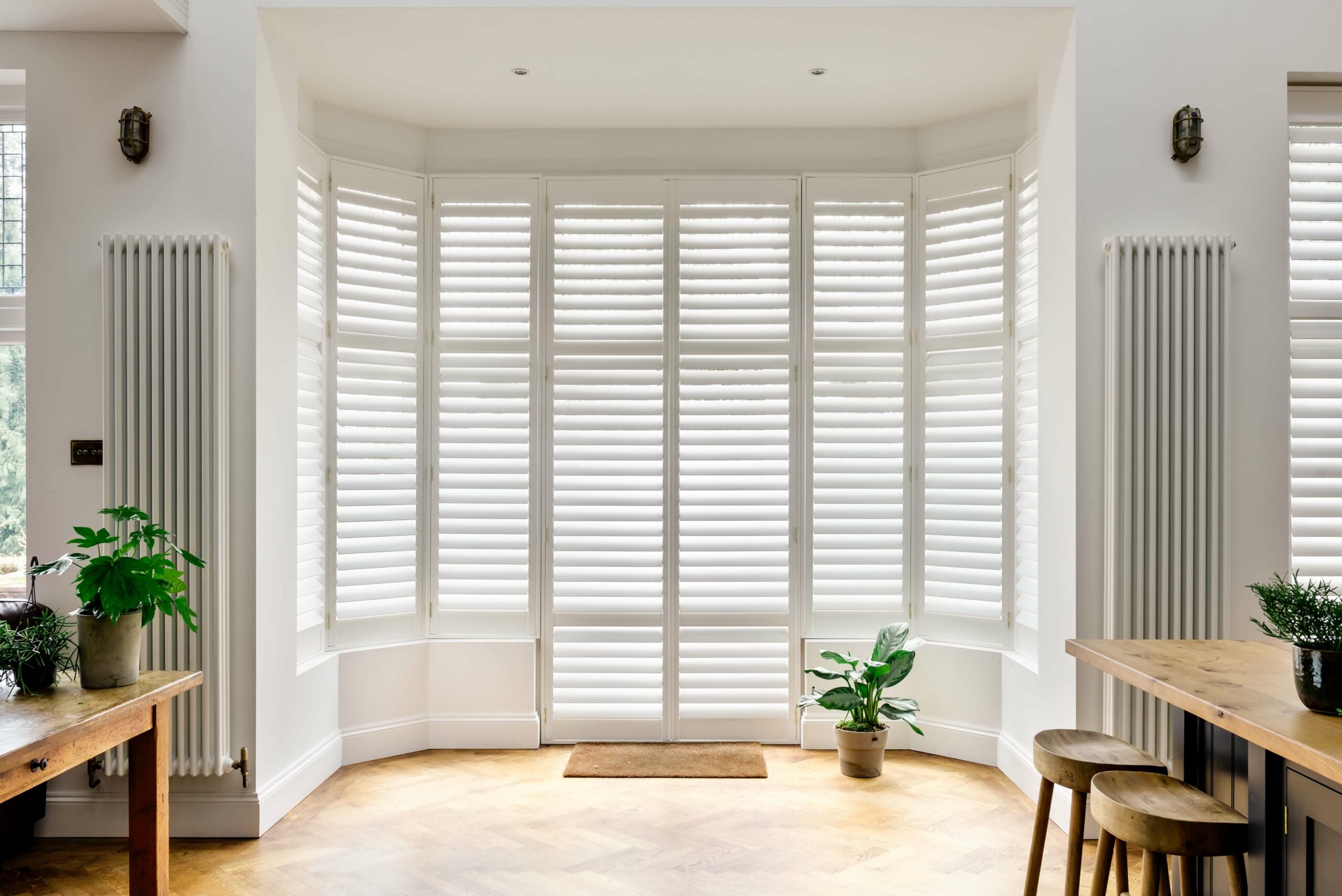 Shutters on French door