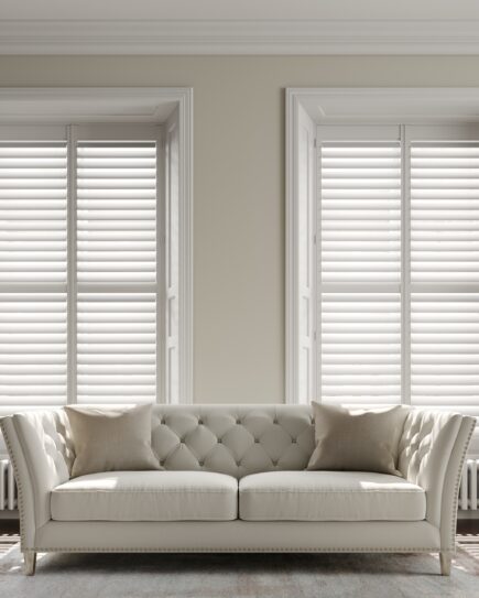 full height living room shutters