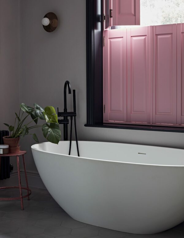Pink solid shutters