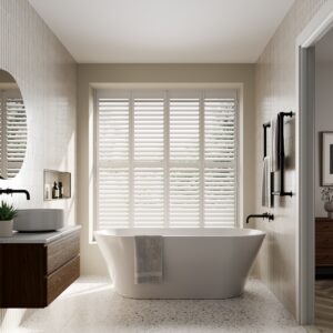 Bathroom shutters by Shutterly Fabulous