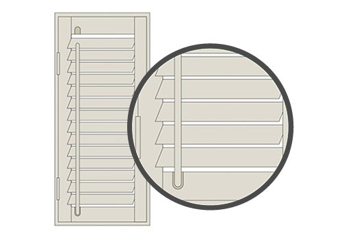 Diagram showing an offset tilt rod