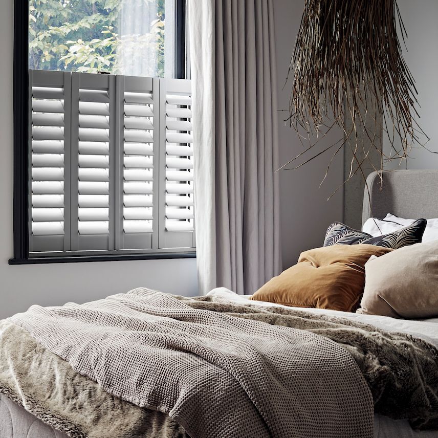 cafe shutters in bedroom