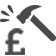 Price beat Pound sign hit by hammer