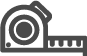 Made to measure tape measure icon