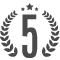 5 year guarantee logo