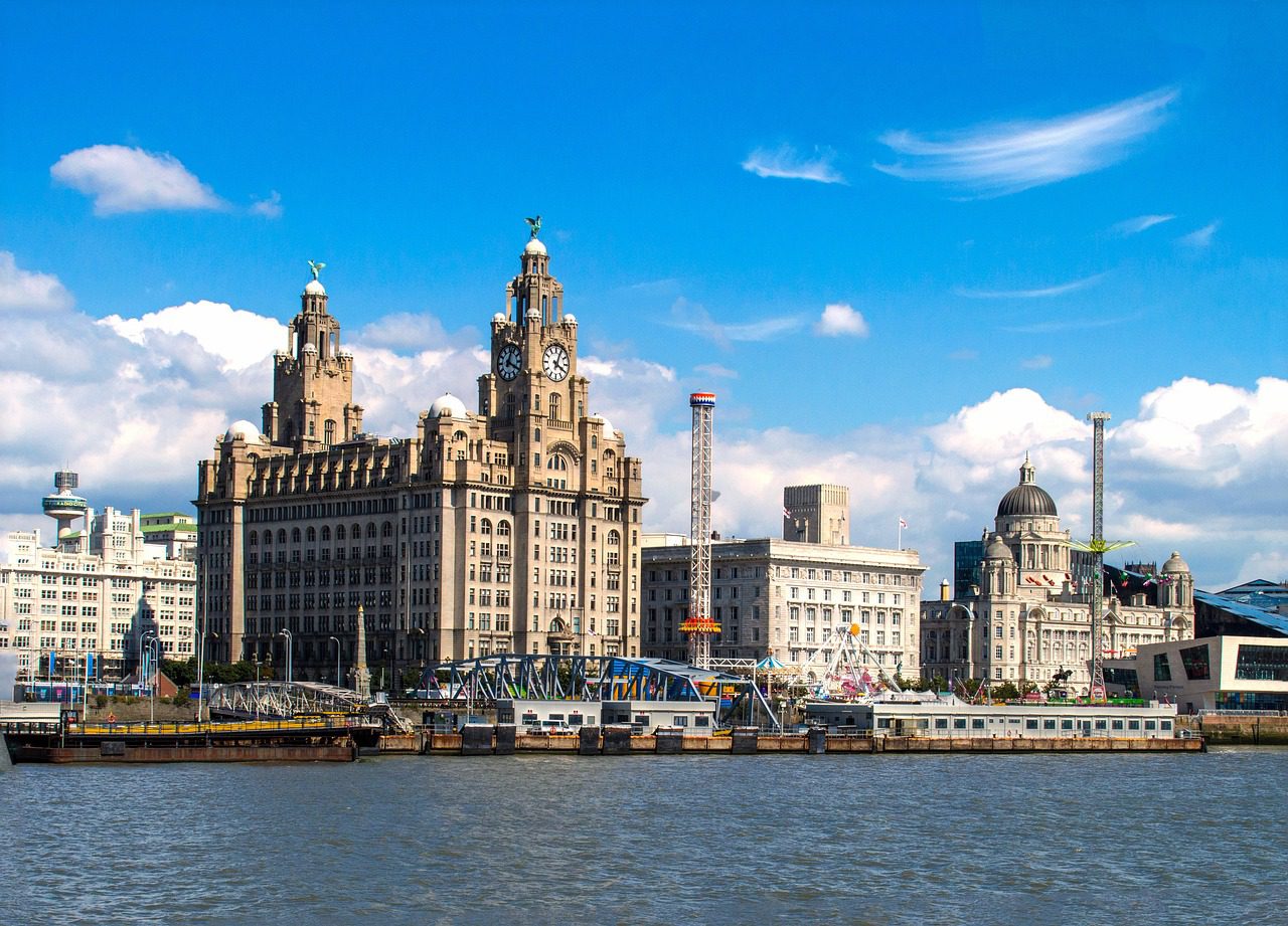 Liverpool docks view