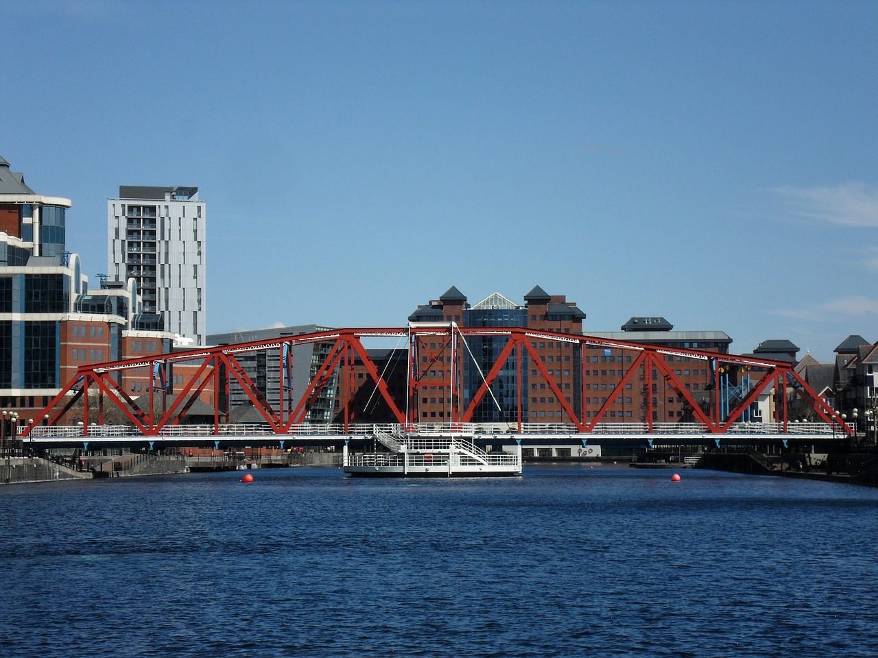 Salford Quays Bridge in Manchester